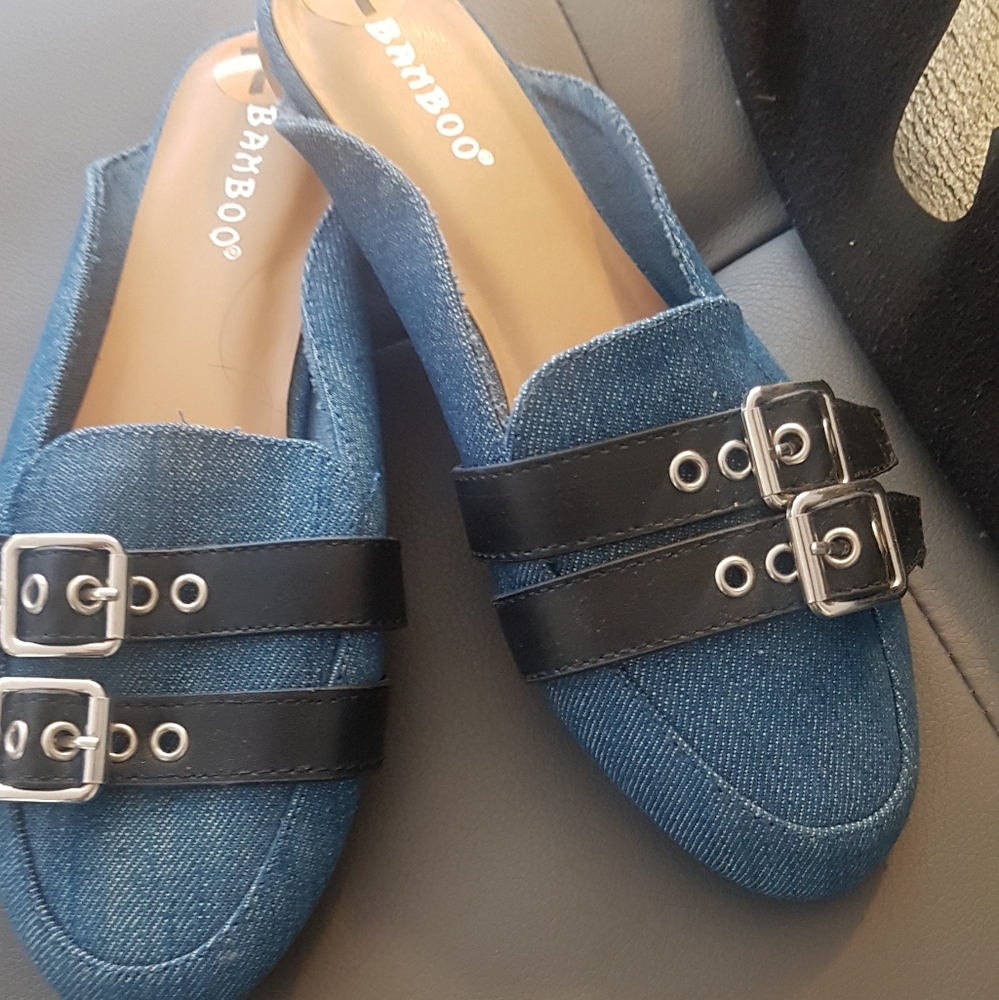 Beautiful Bamboo Denim Sandals